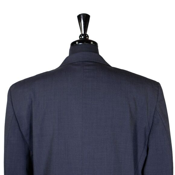 Jos. A. Bank Mens Blazer Blue Check 100% Wool 2 Button Jacket Sport Coat 42L - Picture 7 of 9